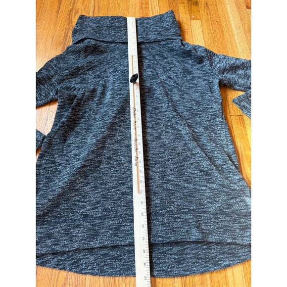 Merona Pullover Womens XL Sweater Cowl Neck Long Sleeve Gray Knit - Picture 6 of 10